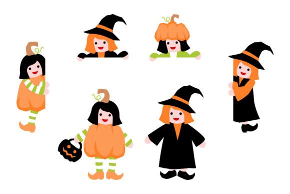 A Girl in Halloween Costume: Graphics and Crafts for Digital Sellers
