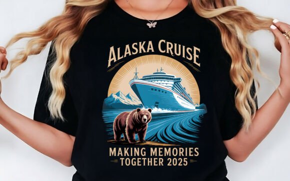 Alaska 2025 Cruise Family Shirt PNG Graphics