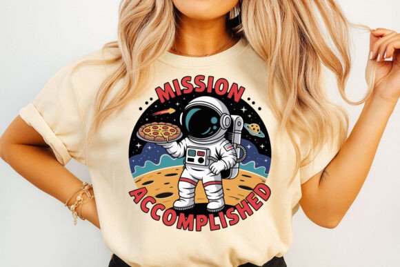 Astronaut Delivering Pizza Mission Graphics