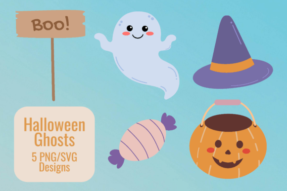 Boo-tiful Ghosts: Graphics for Crafts & Creative Content
