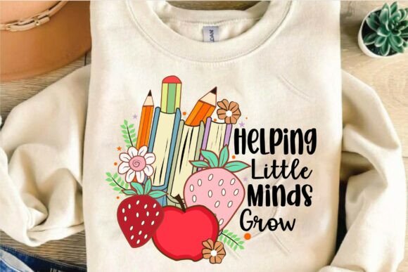 Helping Little Minds Grow PNG Design