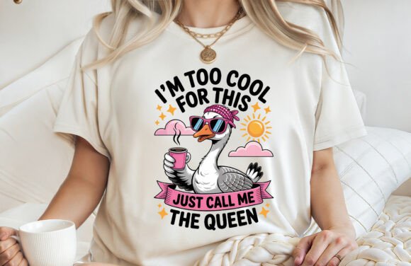 I m Too Cool Duck Summer Shirt PNG Graphics
