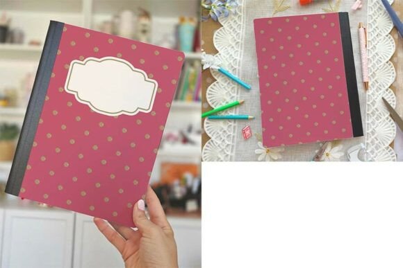 Pink with Dots Composition Book Cover