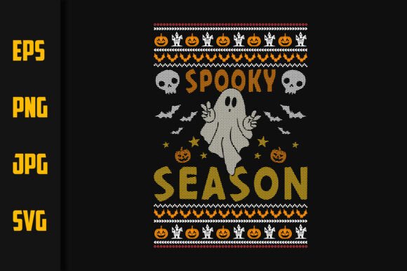 Spooky Season Ugly Halloween Sweater Graphics