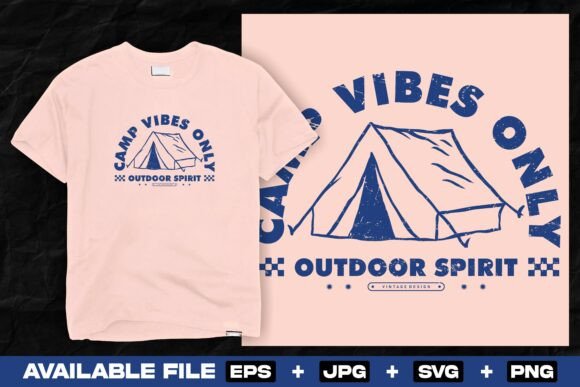 Vintage Camping Print Urban Design Graphics
