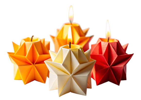 Watercolor Candles for Diwali PNG File