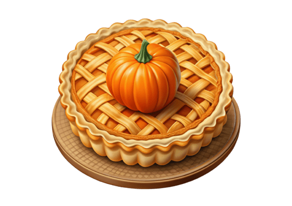 Watercolor Pie Often Pumpkin PNG Graphics